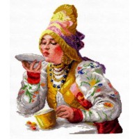 "Боярышня за чаем" "Боярышня за чаем"